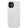 Guess GUHCP12SLSVSCR iPhone 12 mini5,4 kremowy/cream hardcase Script Vintage